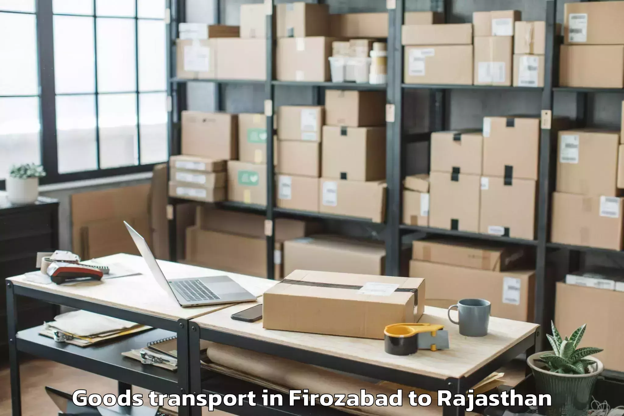 Efficient Firozabad to Sunrise University Alwar Goods Transport